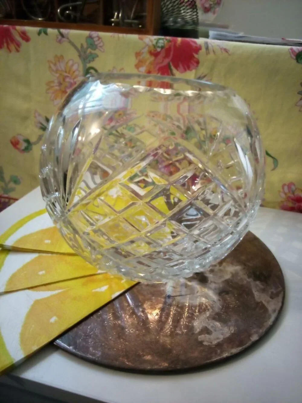 Heavy Lead Crystal Bowl -